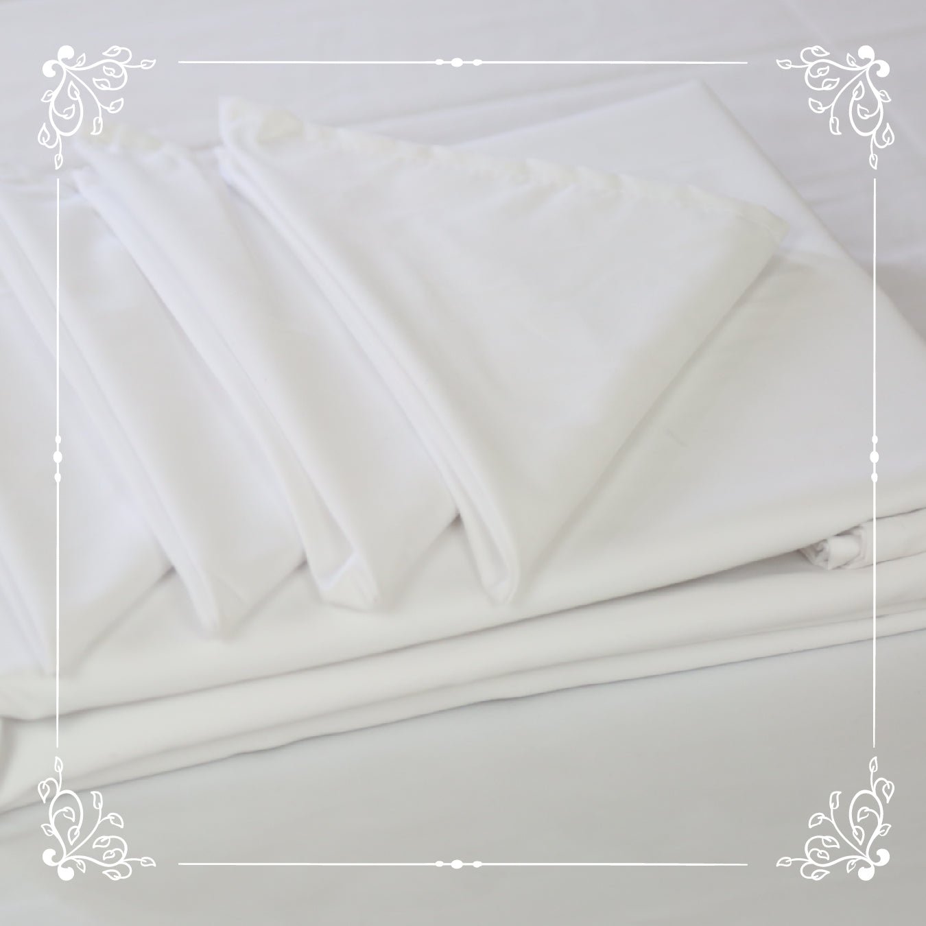 Nappe de Table Blanche + Serviettes Assorties – Élégance et Protection au Quotidien - Nappe de Table Dwirty Maroc