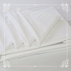 Nappe de Table Blanche + Serviettes Assorties – Élégance et Protection au Quotidien - Nappe de Table Dwirty Maroc