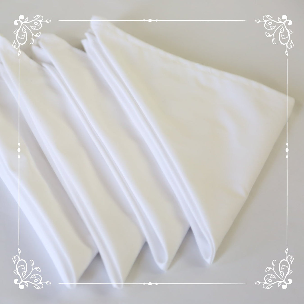 Nappe de Table Blanche + Serviettes Assorties – Élégance et Protection au Quotidien - Nappe de Table Dwirty Maroc