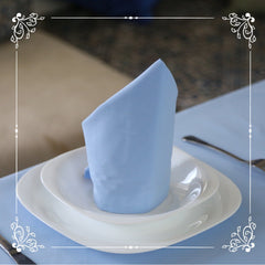 Nappe de Table Bleu + Serviettes Assorties – Élégance et Protection au Quotidien - Nappe de Table Dwirty Maroc