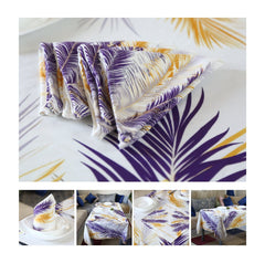 Nappe de Table "Éclat Tropical" – Collection ÉLÉGANCE MODERNE - Nappe de Table Dwirty Maroc