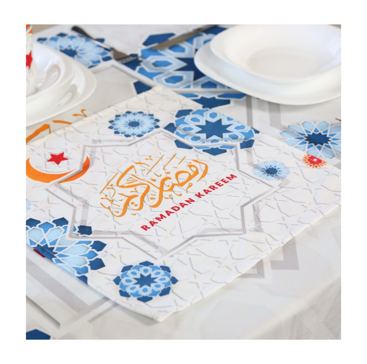 Nappe de table "Éclats d'Orient" - Spécial Ramadan 🌙 - Nappe de Table Dwirty Maroc