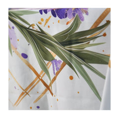 Nappe de Table Feuilles de Grâce – Collection ÉLÉGANCE MODERNE ✨ - Nappe de Table Dwirty Maroc