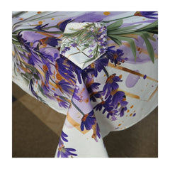Nappe de Table Feuilles de Grâce – Collection ÉLÉGANCE MODERNE ✨ - Nappe de Table Dwirty Maroc