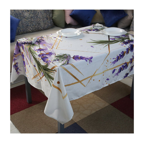 Nappe de Table Feuilles de Grâce – Collection ÉLÉGANCE MODERNE ✨ - Nappe de Table Dwirty Maroc
