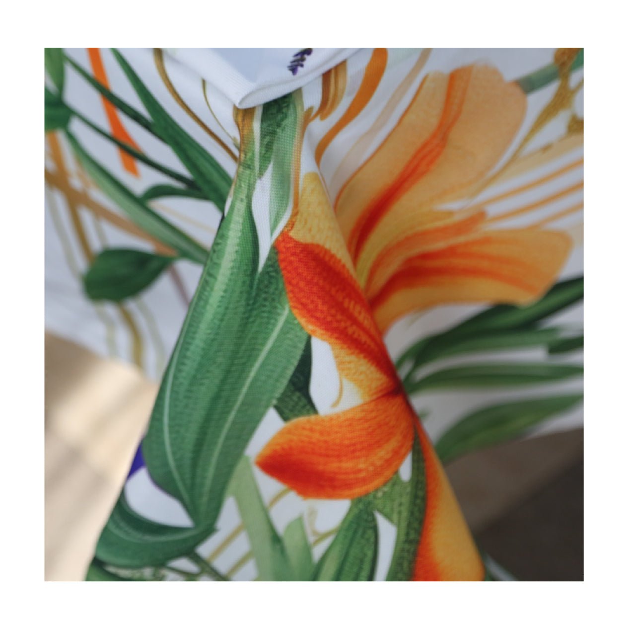 Nappe de Table Fleur de Minuit – Collection ÉLÉGANCE MODERNE ✨ - Nappe de Table Dwirty Maroc