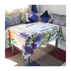 Nappe de Table Fleur de Minuit – Collection ÉLÉGANCE MODERNE ✨ - Nappe de Table Dwirty Maroc