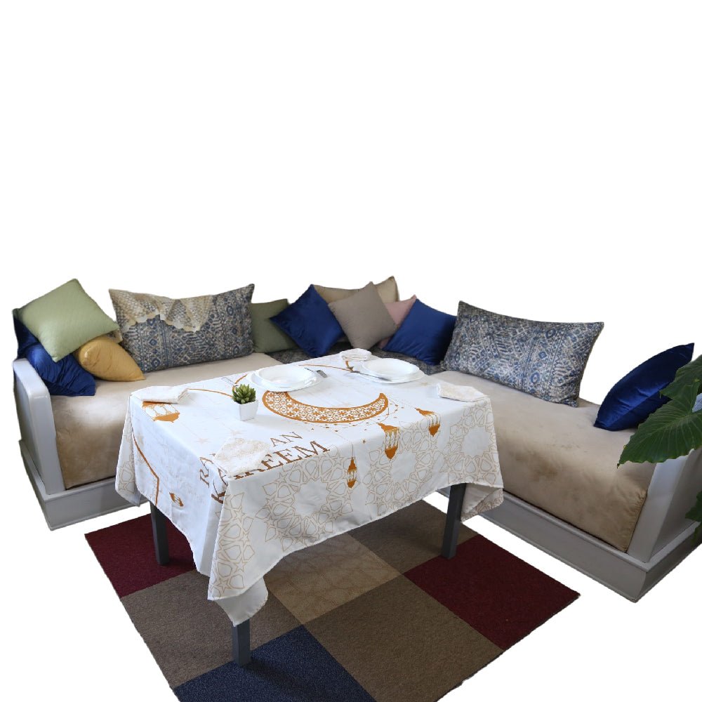 Nappe Élégante pour une Table Festive 🌙 "Éclat du Ramadan" - 🌙 - Nappe de Table Dwirty Maroc