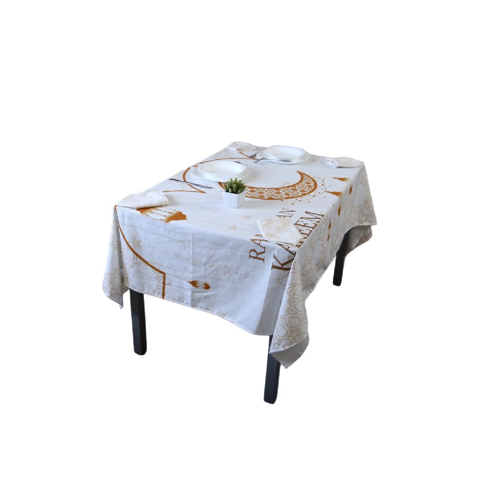 Nappe Élégante pour une Table Festive 🌙 "Éclat du Ramadan" - 🌙 - Nappe de Table Dwirty Maroc
