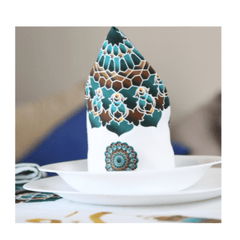 Nappe Élégante pour une Table Festive 🌿 Nappe de Table "Harmonie du Ramadan"🌿 - Nappe de Table Dwirty Maroc
