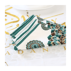Nappe Élégante pour une Table Festive 🌿 Nappe de Table "Harmonie du Ramadan"🌿 - Nappe de Table Dwirty Maroc