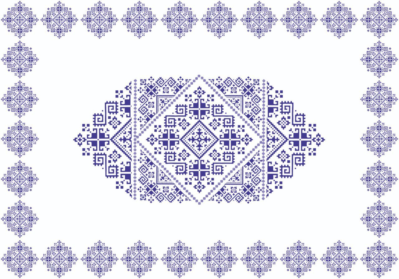 Nappe "Taj Fès" de la Collection "Touches de Fès Luxueuses" // BF2024 - Nappe de Table Dwirty Maroc