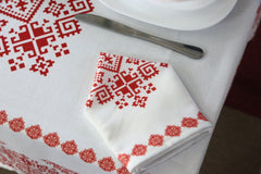 Nappe "Taj Fès" de la Collection "Touches de Fès Luxueuses" // BF2024 - Nappe de Table Dwirty Maroc