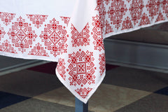 Nappe "Taj Fès" de la Collection "Touches de Fès Luxueuses" // BF2024 - Nappe de Table Dwirty Maroc