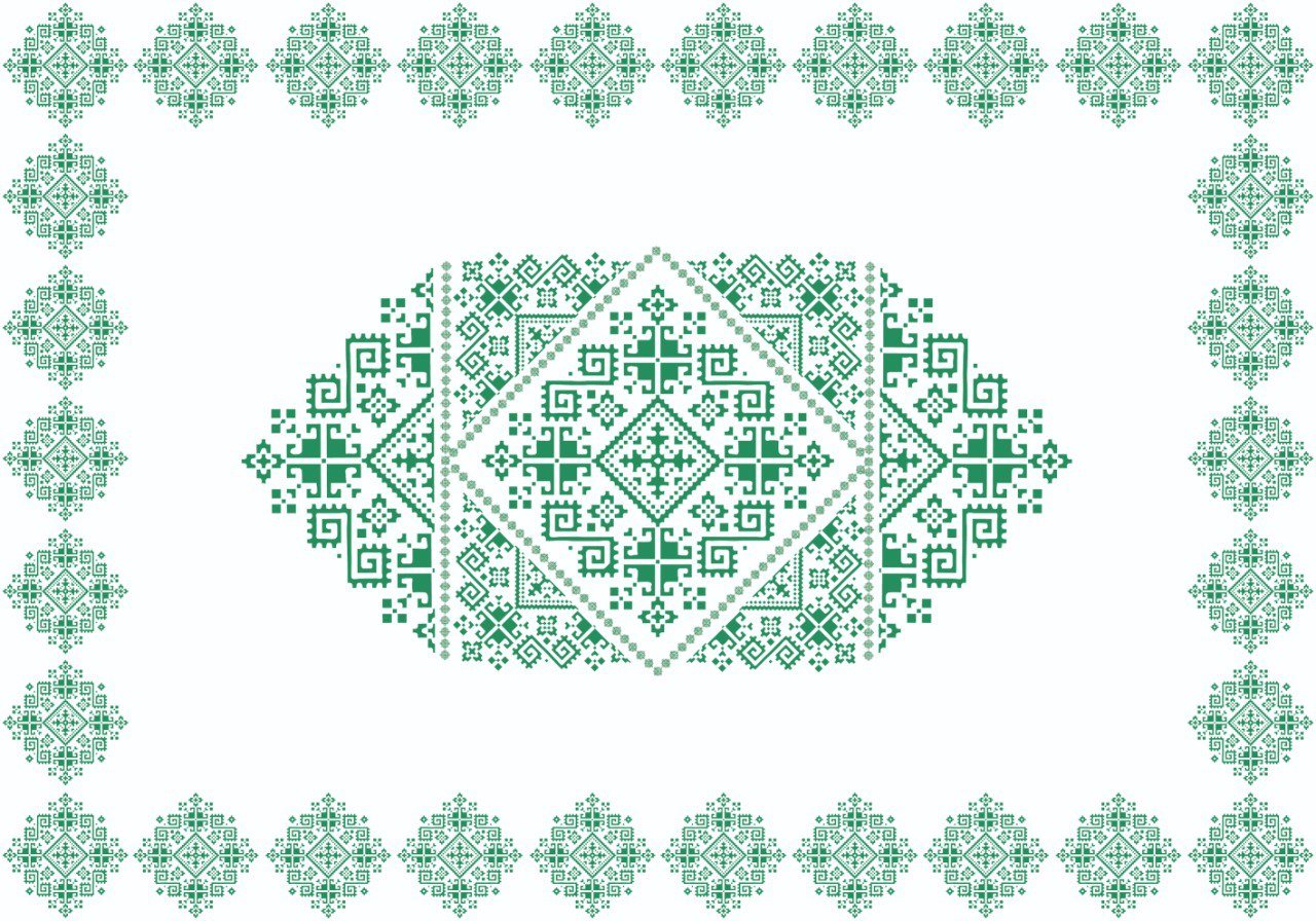 Nappe "Taj Fès" de la Collection "Touches de Fès Luxueuses" // BF2024 - Nappe de Table Dwirty Maroc