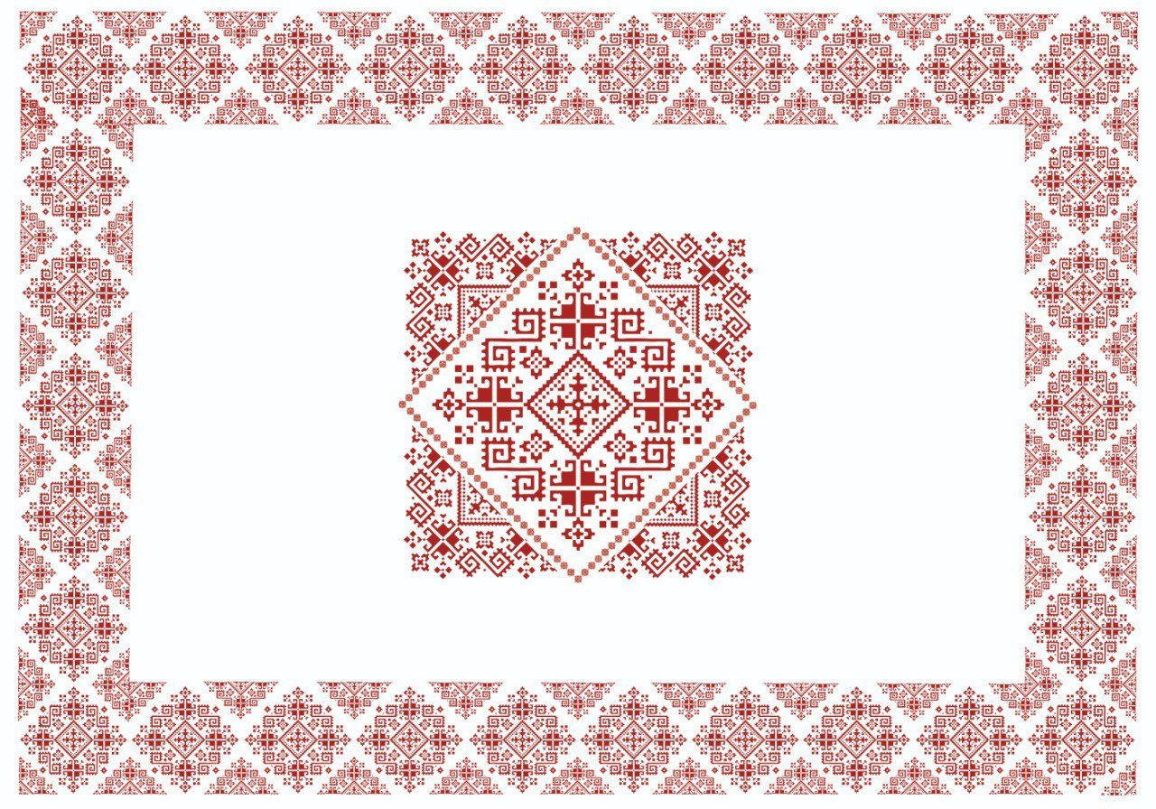Nappe "Taj Fès" de la Collection "Touches de Fès Luxueuses" // BF2024 - Nappe de Table Dwirty Maroc