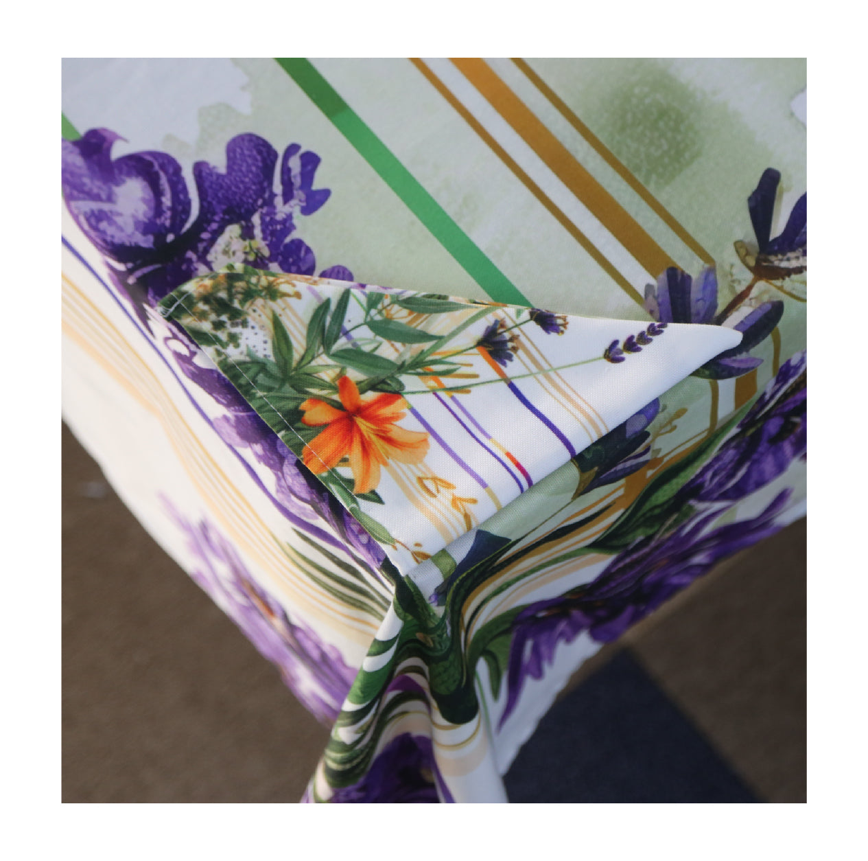 Nappe de Table Fleur de Minuit – Collection ÉLÉGANCE MODERNE ✨