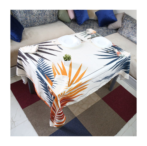 Nappe de Table "Palmes Dorées" – Collection ÉLÉGANCE MODERNE ✨