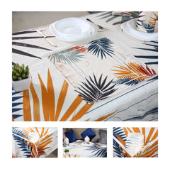 Nappe de Table "Palmes Dorées" – Collection ÉLÉGANCE MODERNE ✨