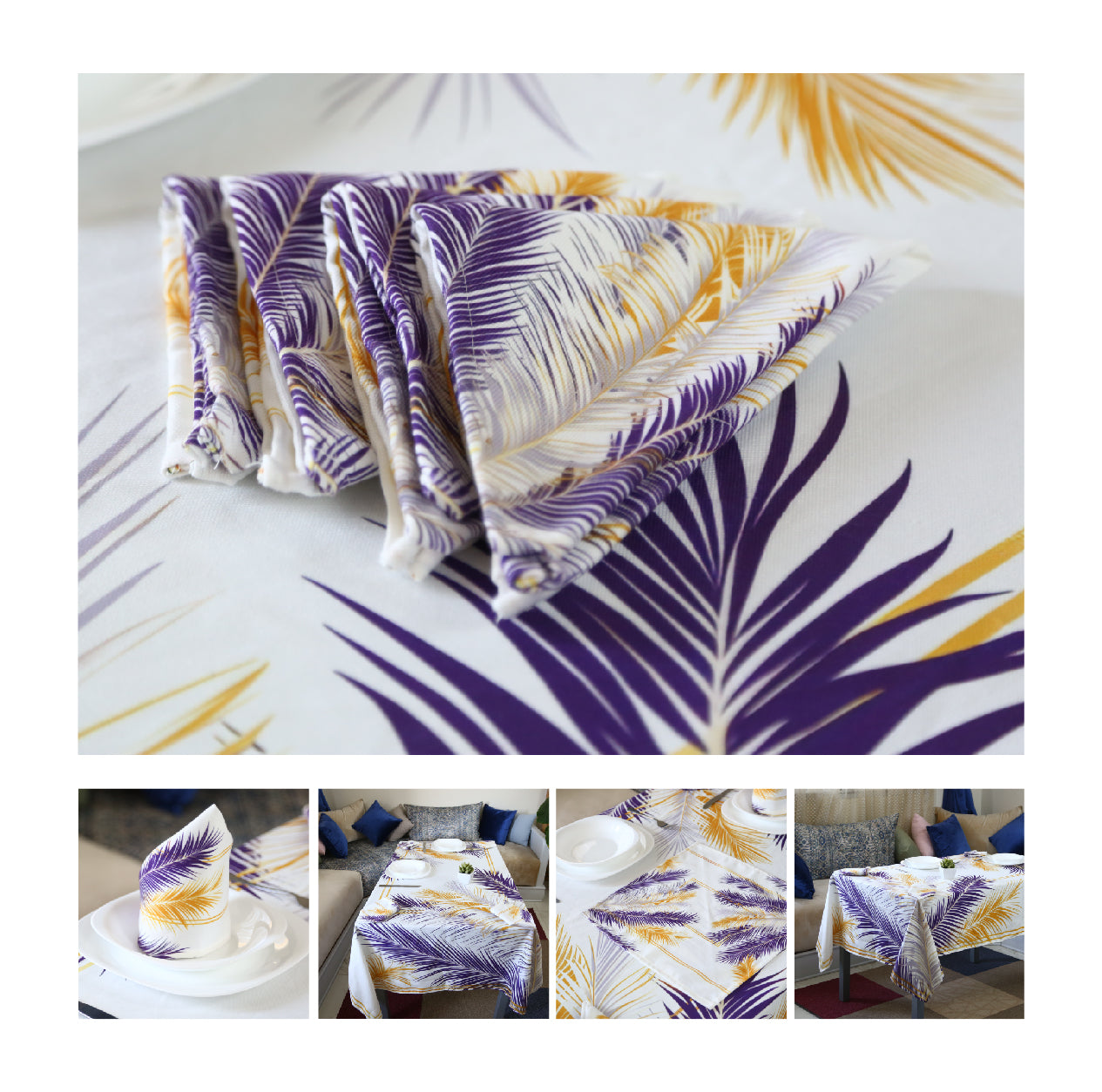 Nappe de Table "Éclat Tropical" – Collection ÉLÉGANCE MODERNE