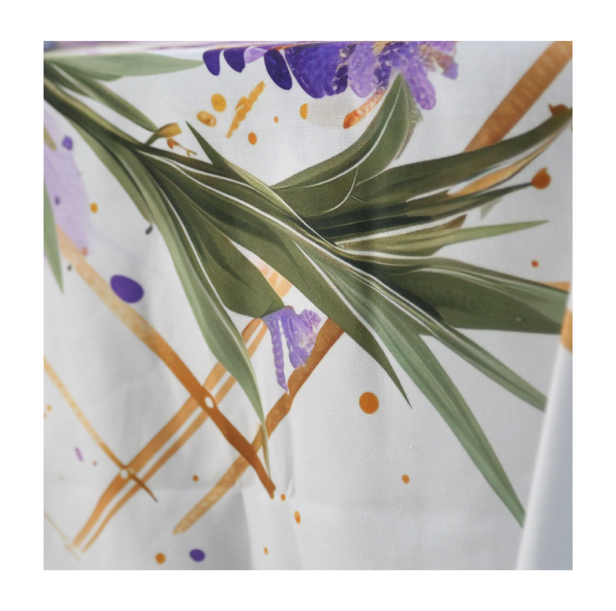 Nappe de Table Feuilles de Grâce – Collection ÉLÉGANCE MODERNE ✨