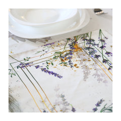 Nappe de Table "Éclats de Lavande – Collection ÉLÉGANCE MODERNE ✨
