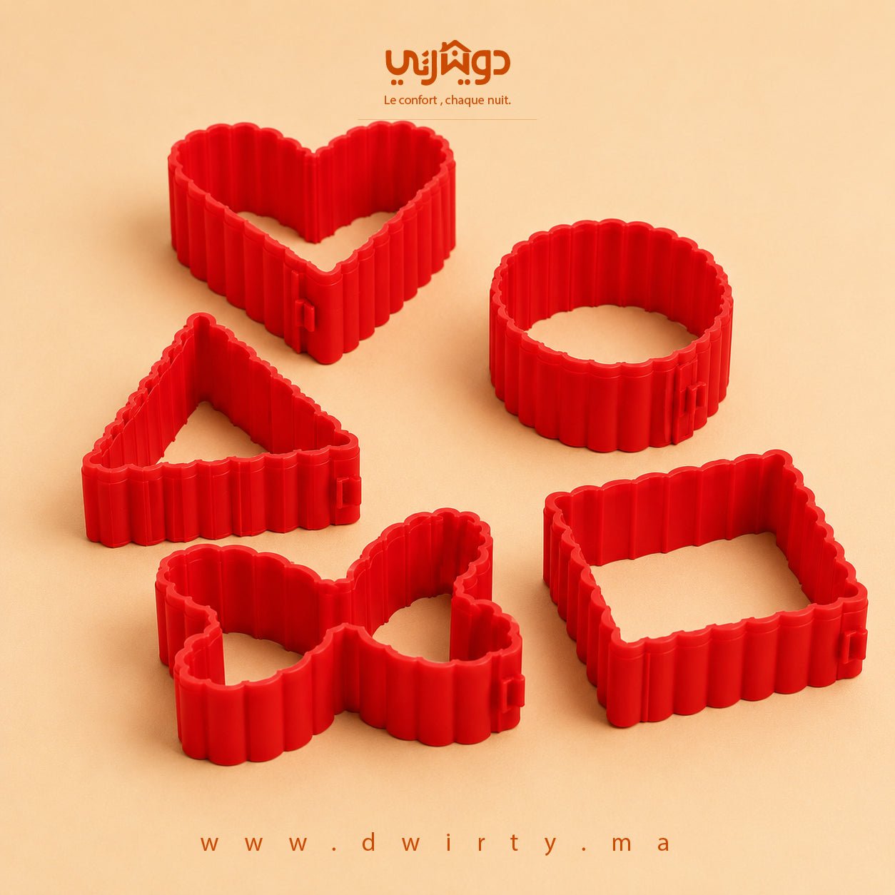 🎂 Nouveau Moule Modulable pour Cake en Silicone - Révolutionnez votre pâtisserie ! - Modulable pour Cake en Silicone Dwirty Maroc