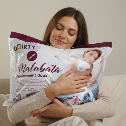 Oreiller Malabata avec Lavande Naturelle 45x70 cm : Plongez dans le sommeil ultime avec notre - oreiller Dwirty Maroc