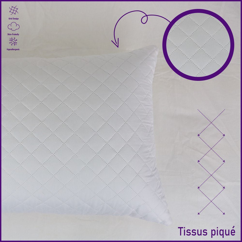 Oreiller Malabata avec Lavande Naturelle 45x70 cm : Plongez dans le sommeil ultime avec notre - oreiller Dwirty Maroc