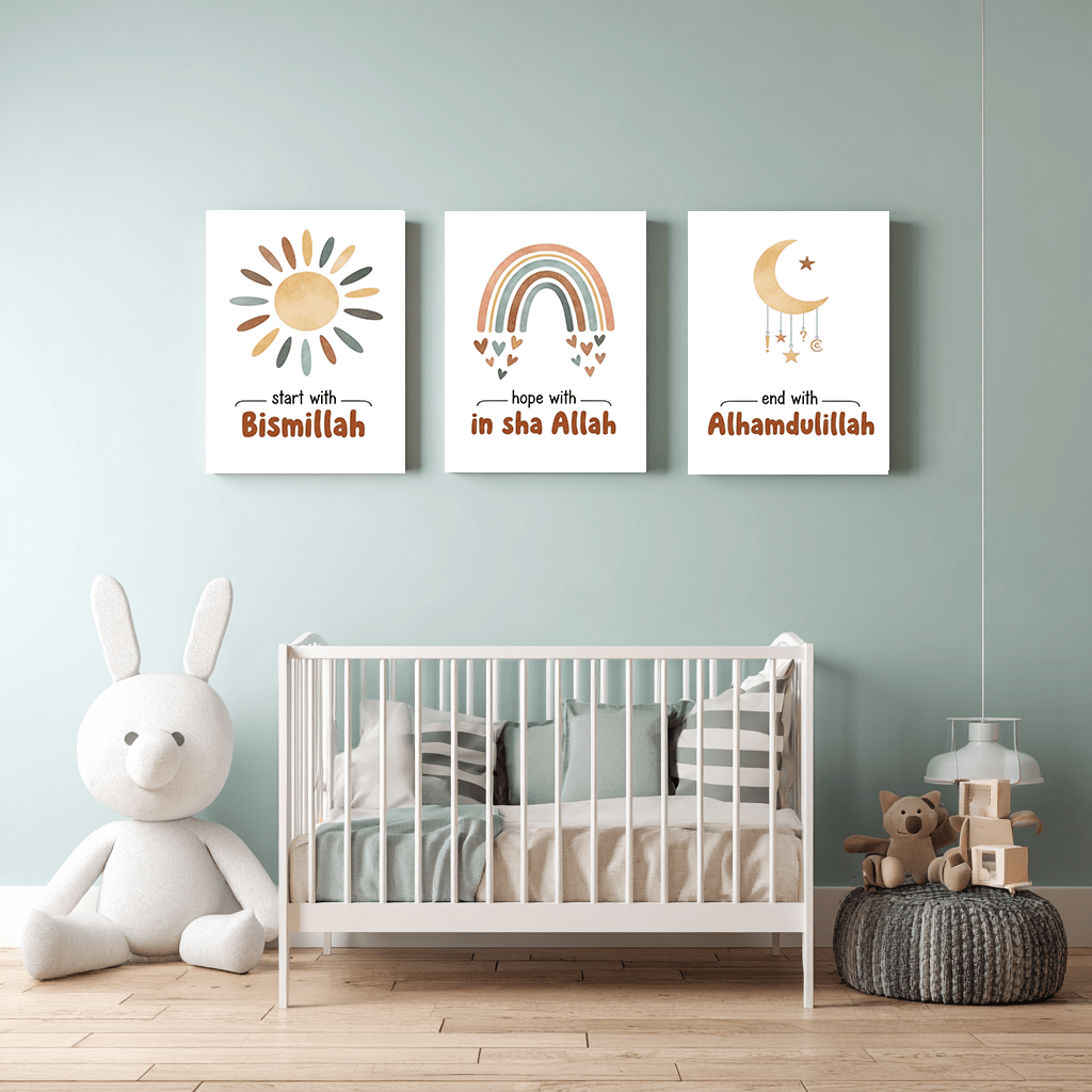 Pack 3 Tableaux "Mots de Foi" – Collection Build Your Dreams - tableau Décoratif Dwirty Maroc
