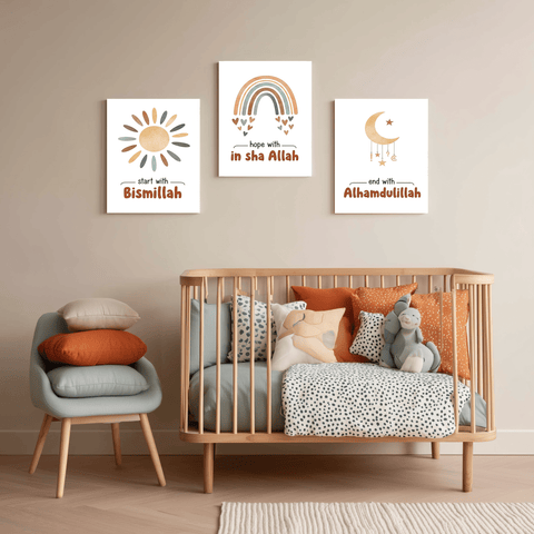 Pack 3 Tableaux "Mots de Foi" – Collection Build Your Dreams - tableau Décoratif Dwirty Maroc