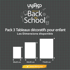Pack 3 Tableaux "Mots de Foi" – Collection Build Your Dreams - tableau Décoratif Dwirty Maroc