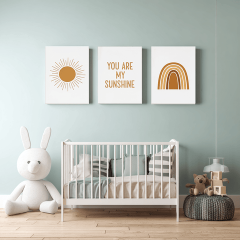 Pack 3 Tableaux "My Sunshine" – Collection Build Your Dreams - tableau Décoratif Dwirty Maroc