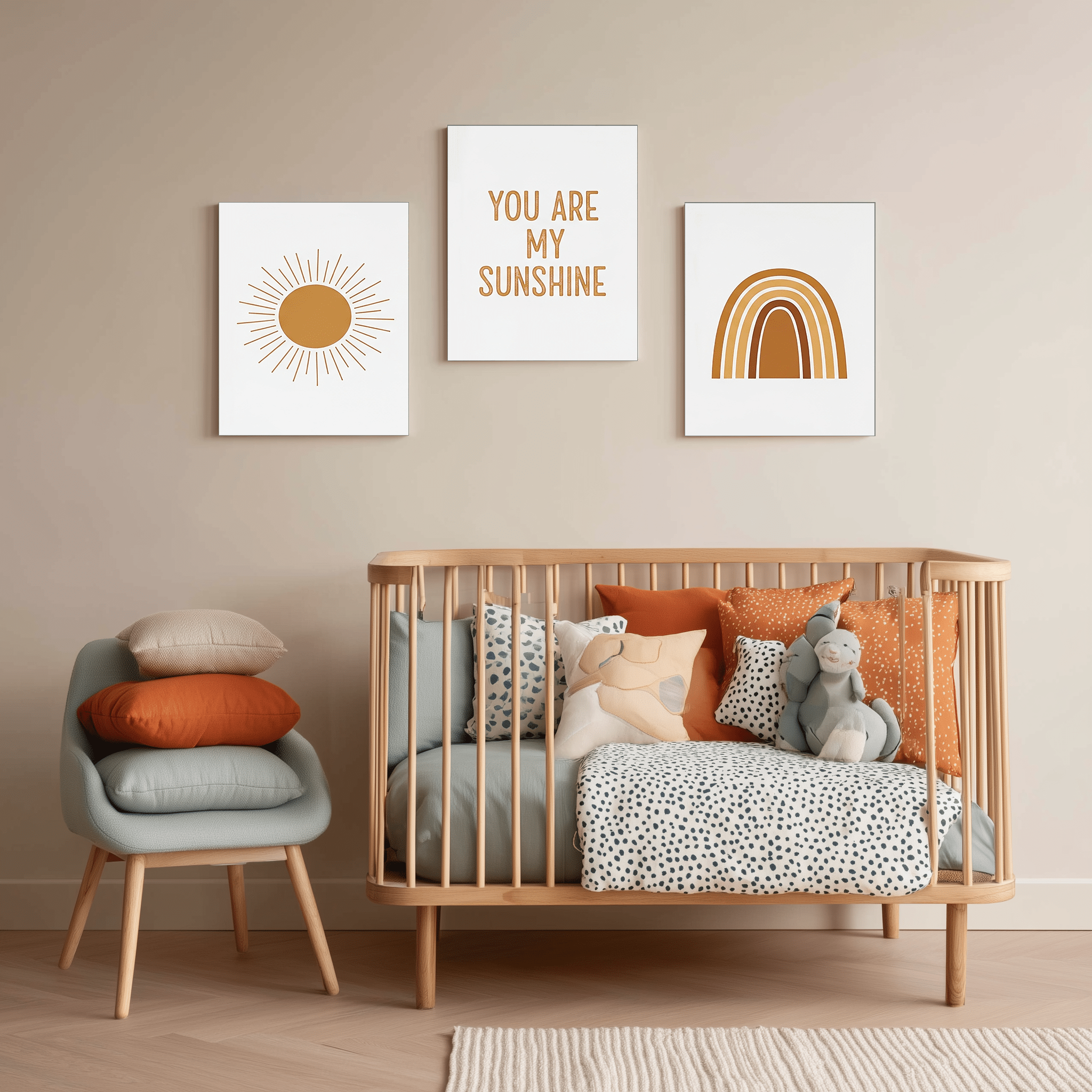 Pack 3 Tableaux "My Sunshine" – Collection Build Your Dreams - tableau Décoratif Dwirty Maroc