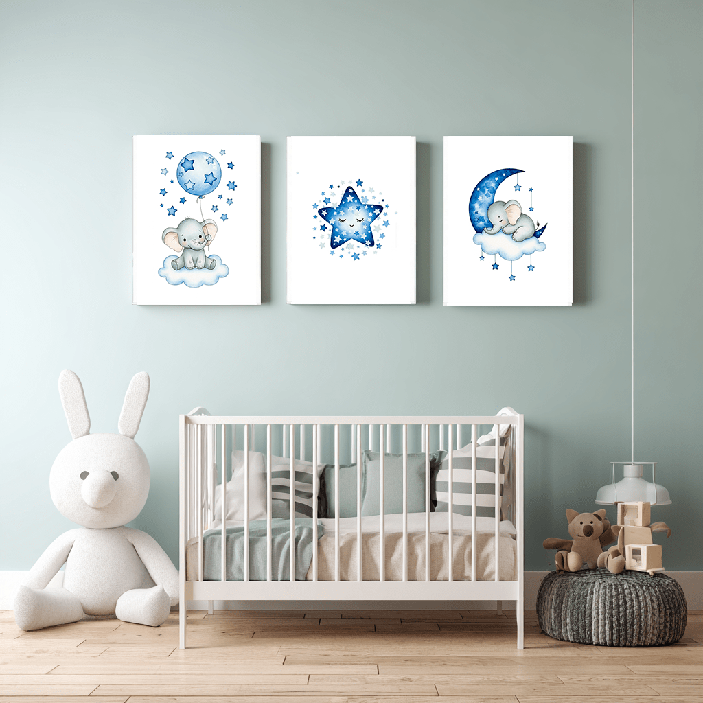 Pack 3 Tableaux "Nuit Étoilée" – Collection Build Your Dreams - tableau Décoratif Dwirty Maroc