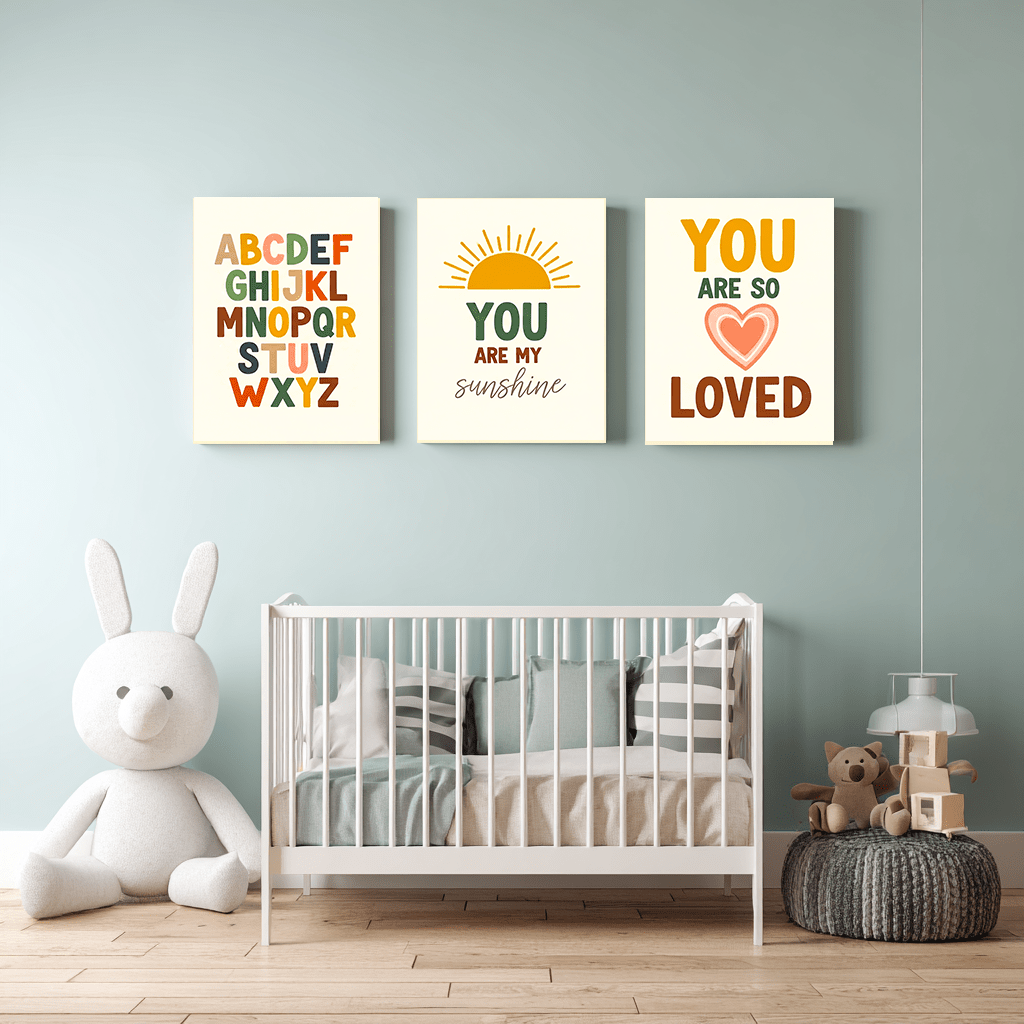 Pack 3 Tableaux "You Are Loved" – Collection Build Your Dreams - tableau Décoratif Dwirty Maroc