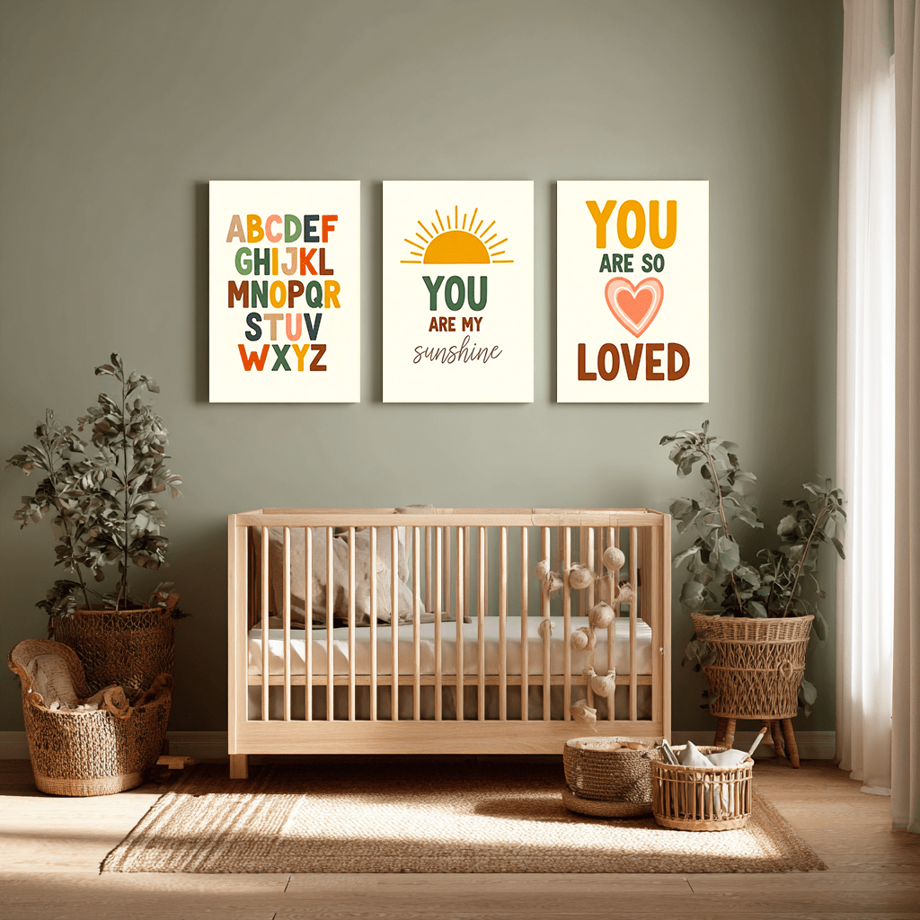 Pack 3 Tableaux "You Are Loved" – Collection Build Your Dreams - tableau Décoratif Dwirty Maroc