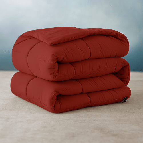 Pack Couette Kasbah Orange Microfibre + Taie & 1 Oreiller Kasbah GRATUIT // chaude C°++ & Antiallergique - Couette & Housse de Couette Dwirty Maroc