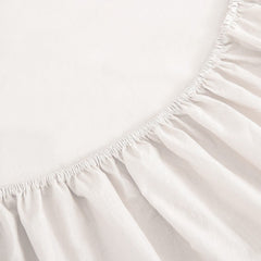 Pack Draps Blanc (Drap Housse + Drap Plat + Taie Oreiller) - Doux & Antiallergique - parure de draps Dwirty Maroc