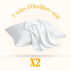 Pack Draps Blanc (Drap Housse + Drap Plat + Taie Oreiller) - Doux & Antiallergique - parure de draps Dwirty Maroc