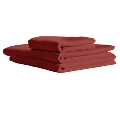 Pack Draps Orange Brique (Drap Housse + Drap Plat + Taie Oreiller) - parure de draps Dwirty Maroc