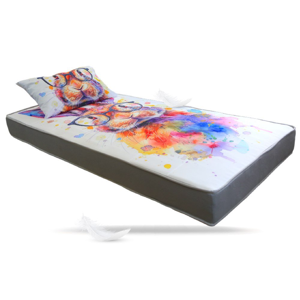 Pack Matelas Camping Éclat Lunaire : Mtls 1Place (190x90x15cm) + Oreiller + 1TO : Le Compagnon Idéal pour vos Aventures en Plein Air ! - matelas de camping Dwirty Maroc