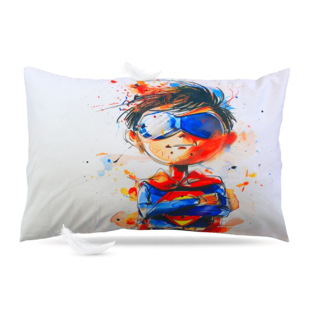 Pack Matelas Camping Super Héros : Mtls 1Place (190x90x15cm) + Oreiller + 1TO : Le Compagnon Idéal pour vos Aventures en Plein Air ! - matelas de camping Dwirty Maroc