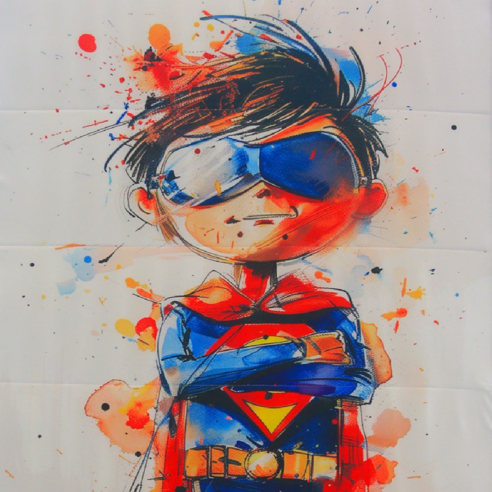 Pack Matelas Camping Super Héros : Mtls 1Place (190x90x15cm) + Oreiller + 1TO : Le Compagnon Idéal pour vos Aventures en Plein Air ! - matelas de camping Dwirty Maroc