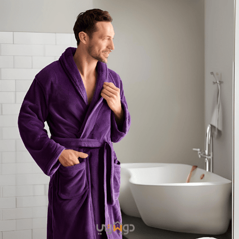 Peignoir de Bain de Luxe pour Homme - // Chaude C°+++ & Antiallérgique - Peignoir Dwirty Maroc