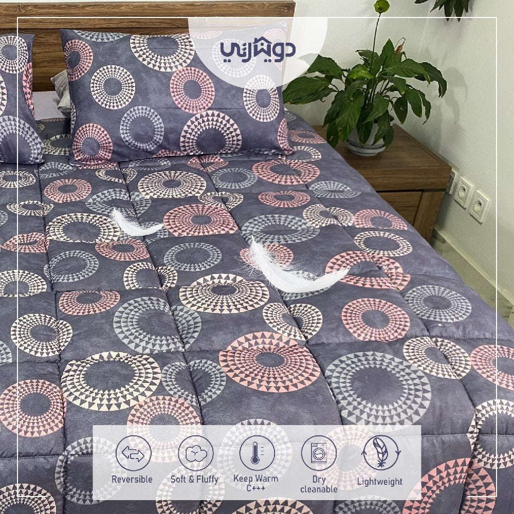 Couette imprimée Malabata Micro-gel  Farah + Taie d'oreiller Offerts -50% // BF2024