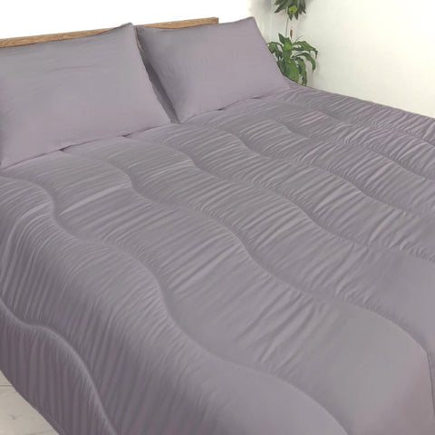 Pack Couette KASBAH  Uni Gris Moyen Acheté = Oreiller Kasbah Offert