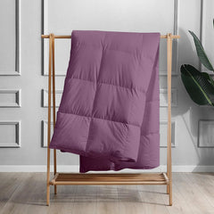 Couette Unie Violet Microgel MALABATA + Taies d'oreiller Offerte  // Chaude C°+++ & Antiallérgique