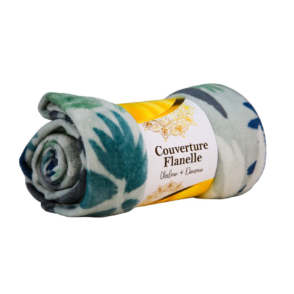 🌟Couverture Imprimée en Flanelle Warda  -Doux & Antiallergique (C°++☀️) 🌟