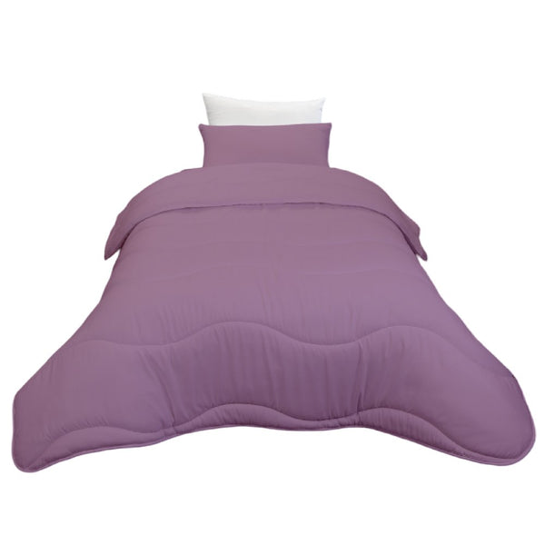 Couette Uni Kasbah Microfibre Violet + Taie d'Oreiller  Offerte  // Chaude C°++ & Antiallérgique